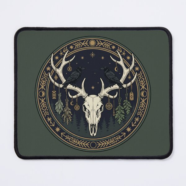Item preview, The Deer Skull and Ravens' Watch designed and sold by Mission Ready.