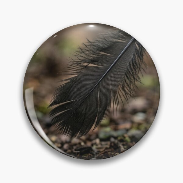 Item preview, Black feather about to fall to the ground designed and sold by Malisa345.