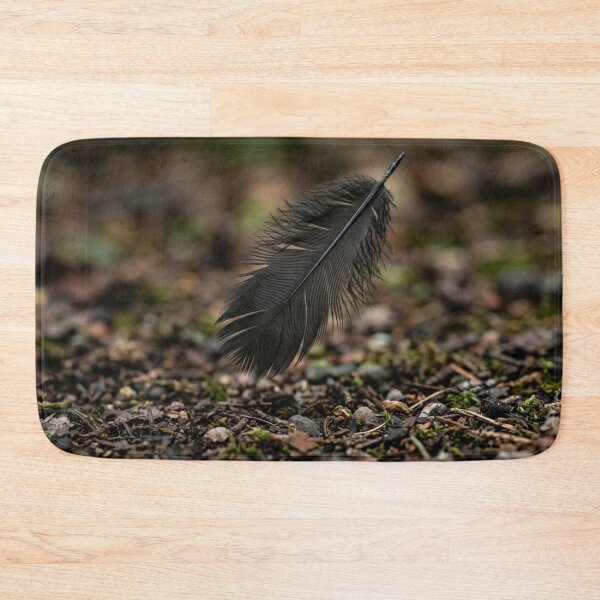 Item preview, Black feather about to fall to the ground designed and sold by Malisa345.