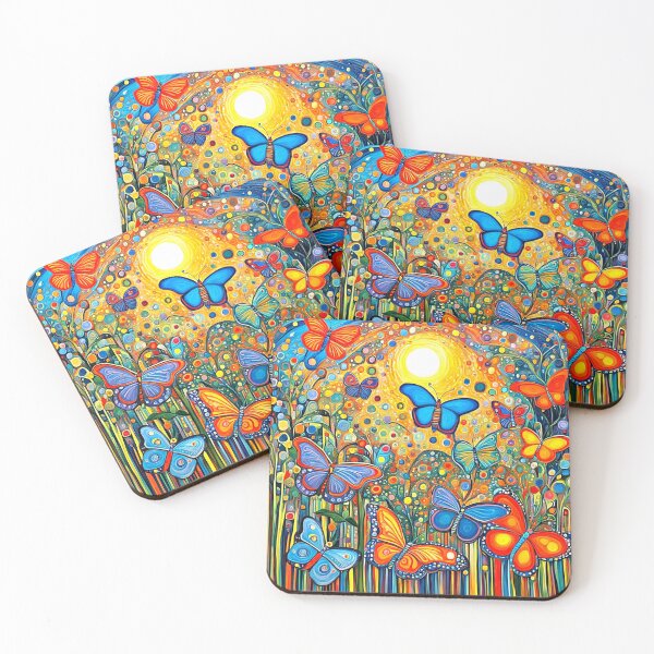 Item preview, Butterflies ascending at sunrise designed and sold by George Hutton Hunter.