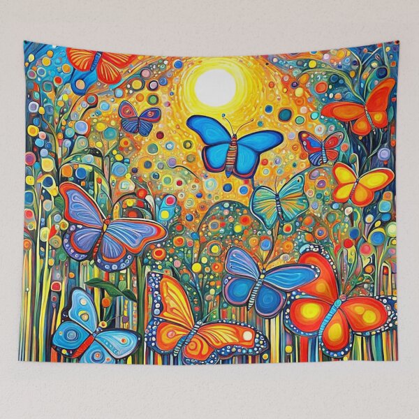 Item preview, Butterflies ascending at sunrise designed and sold by George Hutton Hunter.
