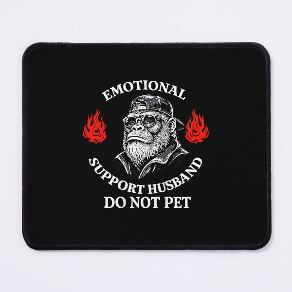 Item preview, Emotional Support Husband Funny Husband Gift Marriage Humor Do Not Pet Meme designed and sold by FerminVigo.