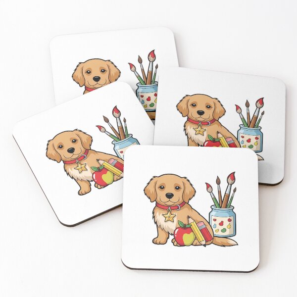 Item preview, Golden Retriever Gold Star Charm Paint Brush Jar Gift designed and sold by pumsquare.