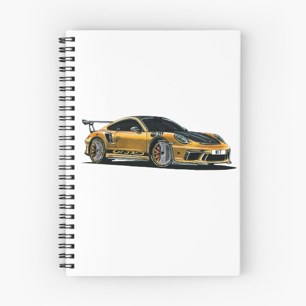 Item preview, Exclusive drawing legendary germany super car gold Type 991 Coupe with twin-turbocharged 4.0L MA1.76/MDG.G  flat-6 designed and sold by Cars23.