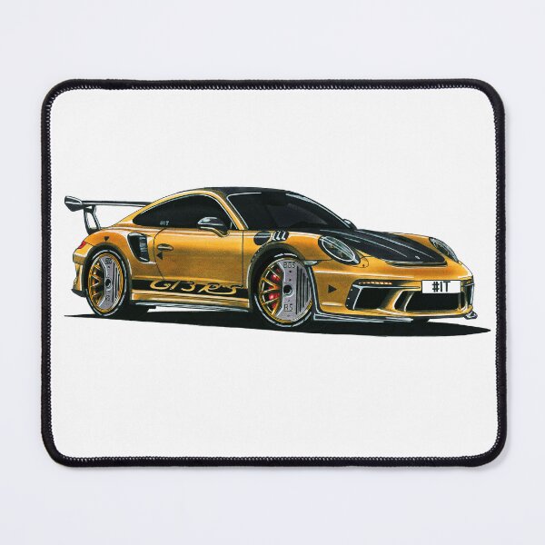 Item preview, Exclusive drawing legendary germany super car gold Type 991 Coupe with twin-turbocharged 4.0L MA1.76/MDG.G  flat-6 designed and sold by Cars23.
