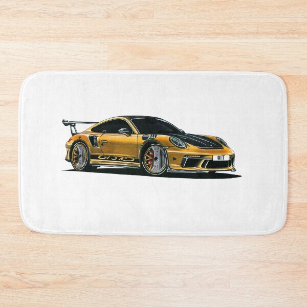 Item preview, Exclusive drawing legendary germany super car gold Type 991 Coupe with twin-turbocharged 4.0L MA1.76/MDG.G  flat-6 designed and sold by Cars23.