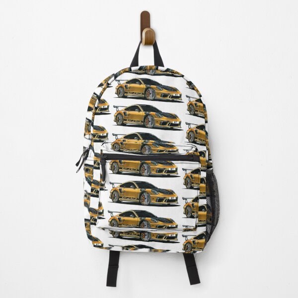 Item preview, Exclusive drawing legendary germany super car gold Type 991 Coupe with twin-turbocharged 4.0L MA1.76/MDG.G flat-6 designed and sold by Cars23.
