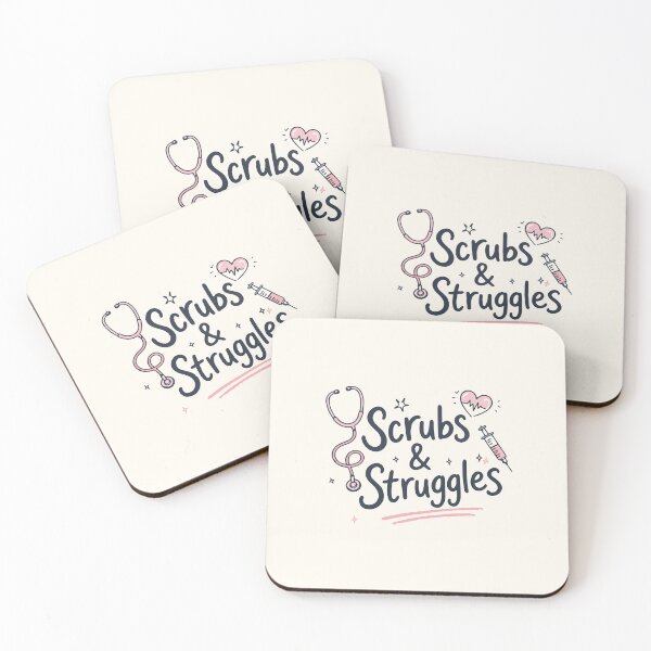Artikelvorschau, Scrubs & Struggles — Lustiges Geschenk für Krankenschwestern entworfen und verkauft von KiwyStudio.