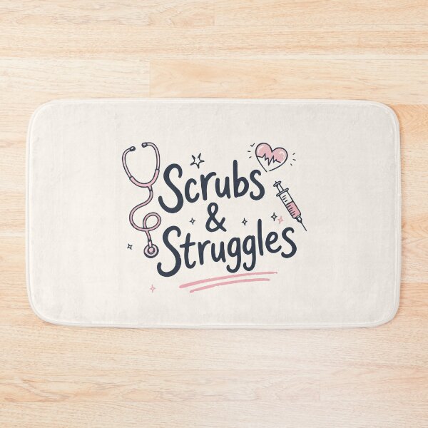 Artikelvorschau, Scrubs & Struggles — Lustiges Geschenk für Krankenschwestern entworfen und verkauft von KiwyStudio.