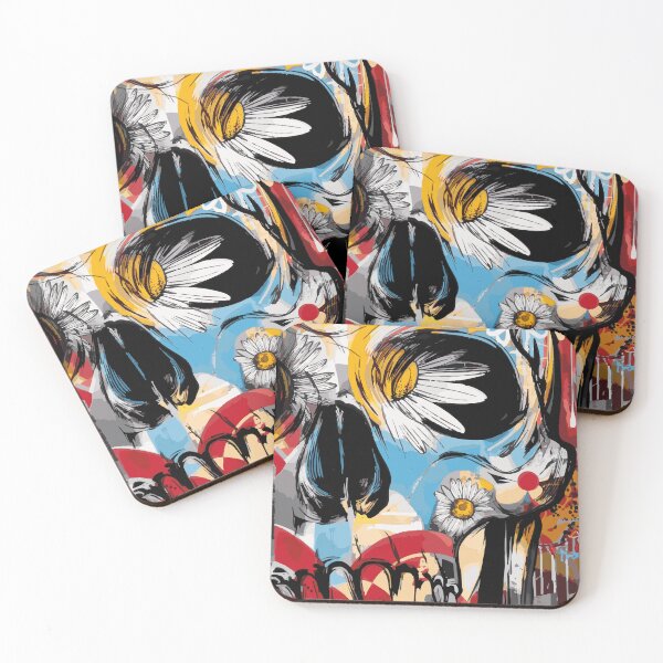 Item preview, Skull Pop Art Daisy Motif designed and sold by drizzd.