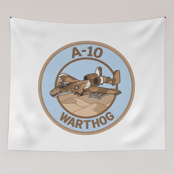 Item preview, A-10 Warthog Desert Camouflage Military Aviation Patch designed and sold by CharlieDesings.