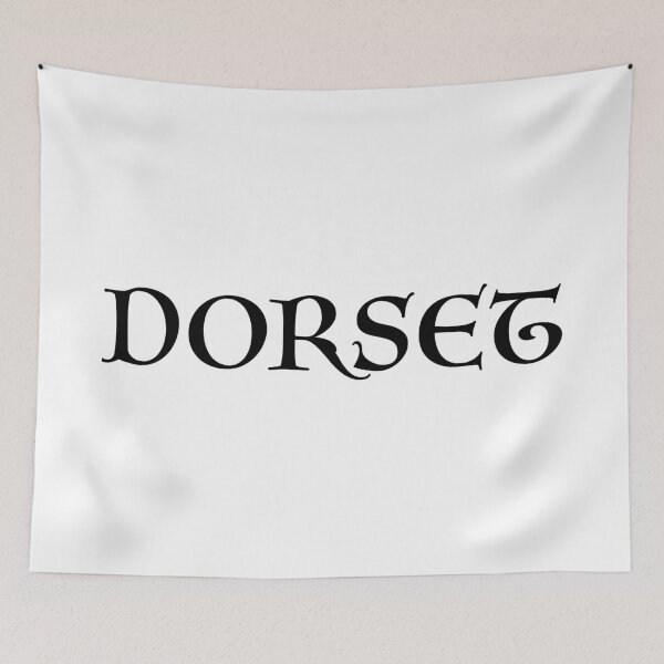 Item preview, Dorset old medieval style text (Black) designed and sold by STUDIO-72.