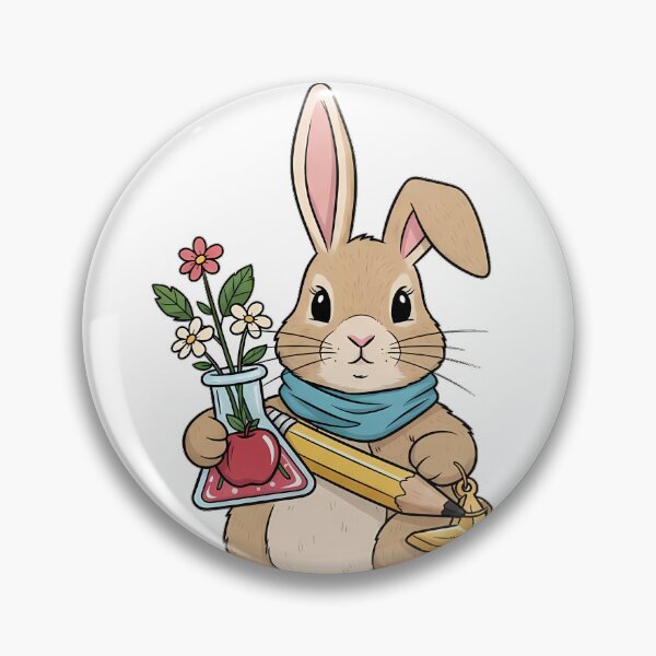 Item preview, Bunny Gold Star Charm Science Beaker Gift designed and sold by pumsquare.