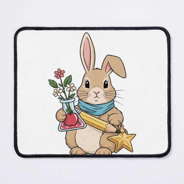 Item preview, Bunny Gold Star Charm Science Beaker Gift designed and sold by pumsquare.
