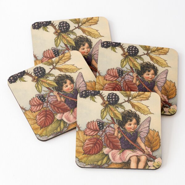 Item preview, Art Nouveau Fairy Vintage Blackberry Illustration for Fantasy Art Lovers designed and sold by RickE.