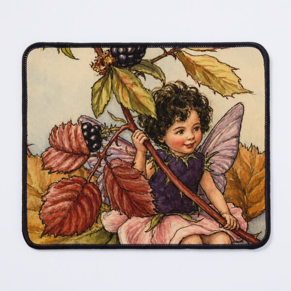 Item preview, Art Nouveau Fairy Vintage Blackberry Illustration for Fantasy Art Lovers designed and sold by RickE.