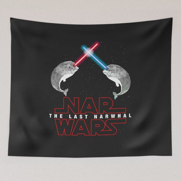 Item preview, Nar Wars The Last Narwhal Original Design Space Star Saber Light (Unicorn of the Sea) designed and sold by TocaLuna.