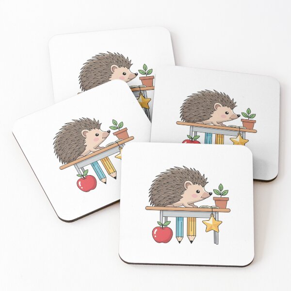 Item preview, Hedgehog Gold Star Charm Desk Plant Gift designed and sold by pumsquare.