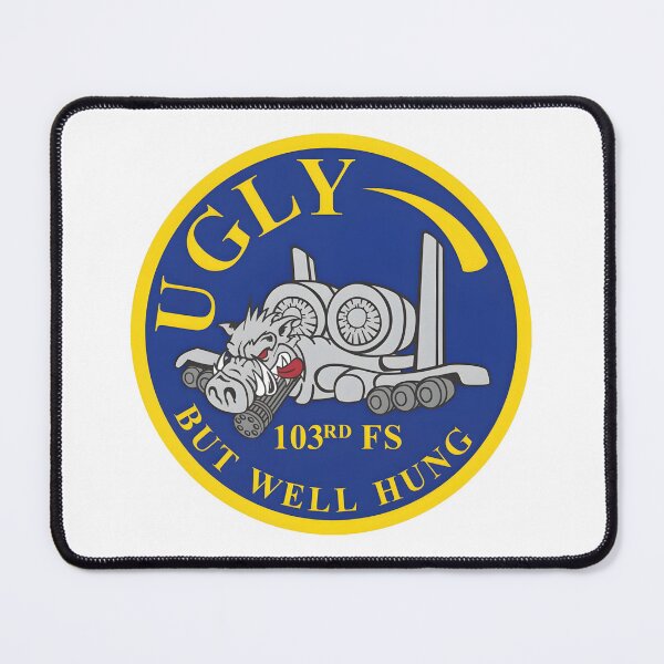 Item preview, 103rd Fighter Squadron A-10 Warthog "Ugly But Well Hung" Military Patch designed and sold by CharlieDesings.