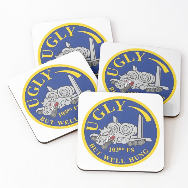 Item preview, 103rd Fighter Squadron A-10 Warthog "Ugly But Well Hung" Military Patch designed and sold by CharlieDesings.