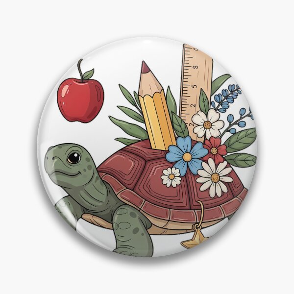 Item preview, Turtle Gold Star Charm Ruler and Wildflower Cluster Gift designed and sold by pumsquare.