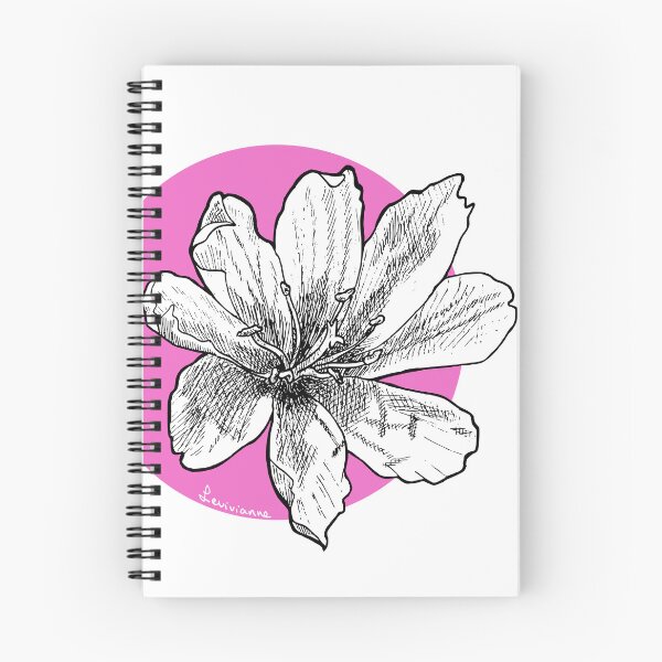 Item preview, Black & white flower on a pink background designed and sold by levivianne.