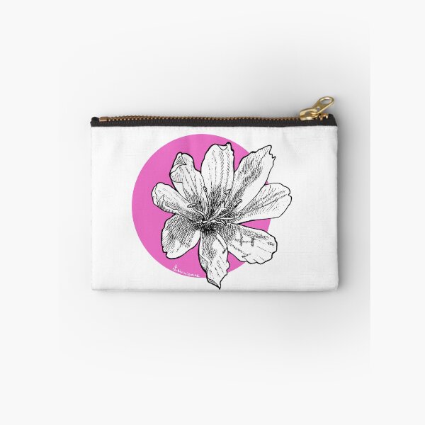 Item preview, Black & white flower on a pink background designed and sold by levivianne.