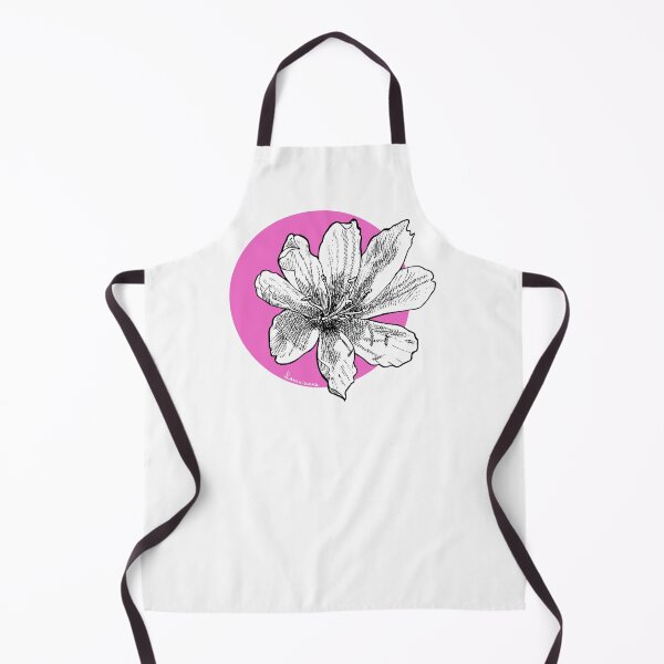 Item preview, Black & white flower on a pink background designed and sold by levivianne.
