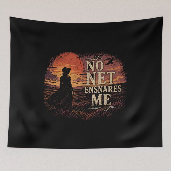 Item preview, Jane Eyre No Net Ensnares Me Retro Sunset Landscape designed and sold by Fenay Designs.