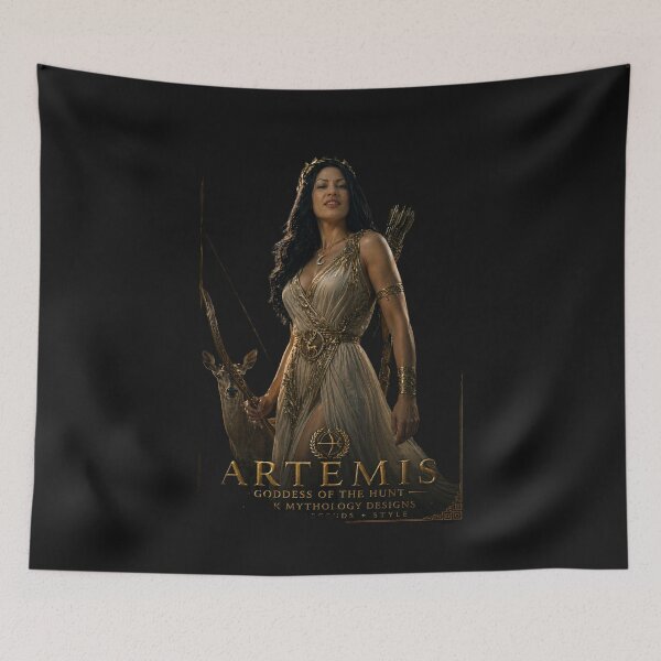 Item preview, Artemis Huntress Greek Goddess Mythology Art designed and sold by Ancient-Era.