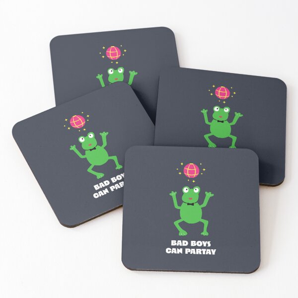 Item preview, Bad Boys Can Partay Frog Dancing designed and sold by Blush Pumpkin Design.
