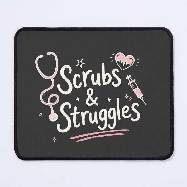 Item preview, Scrubs & Struggles — Funny Nurse Gift Hat designed and sold by KiwyStudio.