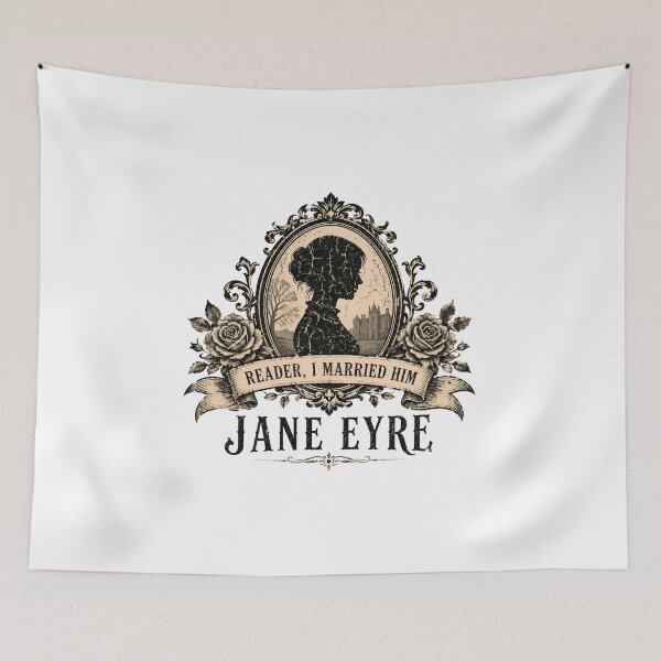 Item preview, Jane Eyre Reader I Married Him Vintage Cameo designed and sold by Fenay Designs.