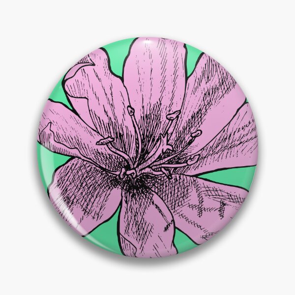 Item preview, Black & white ~pink~ flower on a bright green background designed and sold by levivianne.