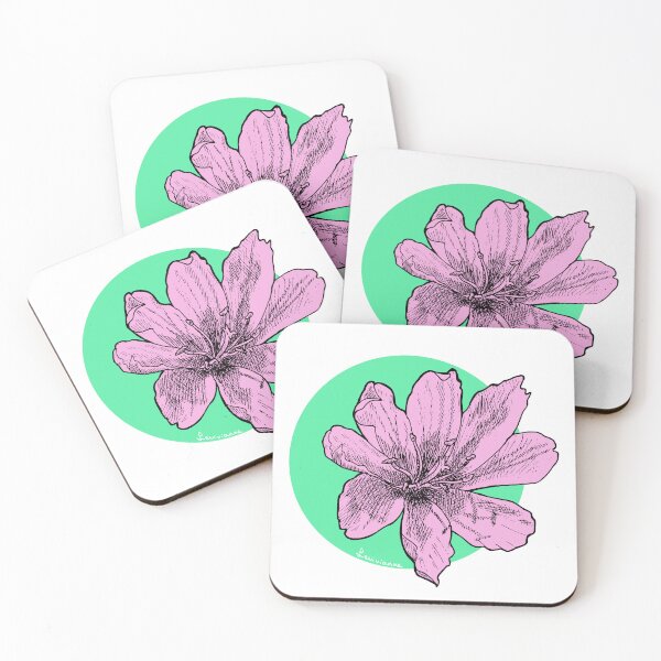 Item preview, Black & white ~pink~ flower on a bright green background designed and sold by levivianne.
