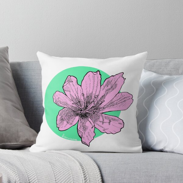 Item preview, Black & white ~pink~ flower on a bright green background designed and sold by levivianne.