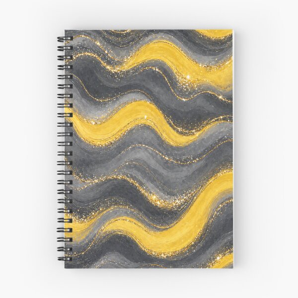 Item preview, Dark Grey Yellow Glitter Art designed and sold by AureliasDesignStudio.