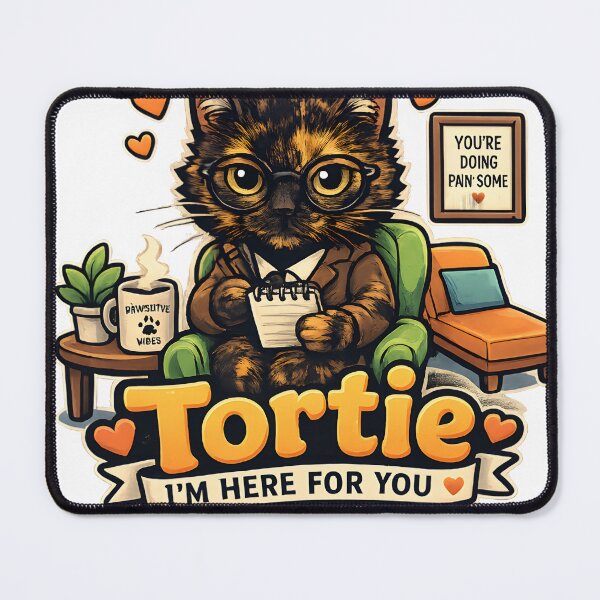 Item preview, Emotional Support Tortie Cat Therapist – Funny Tortoiseshell Cat Lover Gift designed and sold by Martin's_Design.