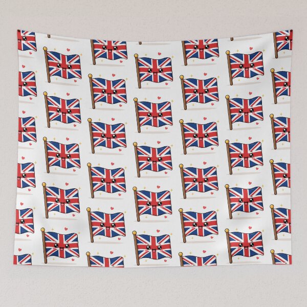 Artikelvorschau, Kawaii UK-Flagge entworfen und verkauft von Collection Touillette.