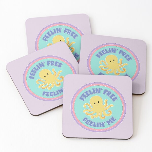 Item preview, Feelin’ Free Feelin’ Me Octopus Illustration designed and sold by Blush Pumpkin Design.