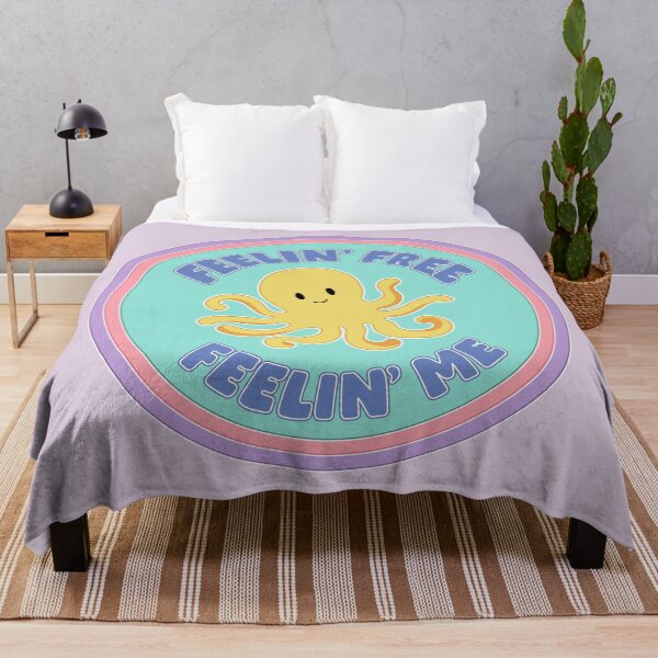 Item preview, Feelin’ Free Feelin’ Me Octopus Illustration designed and sold by Blush Pumpkin Design.