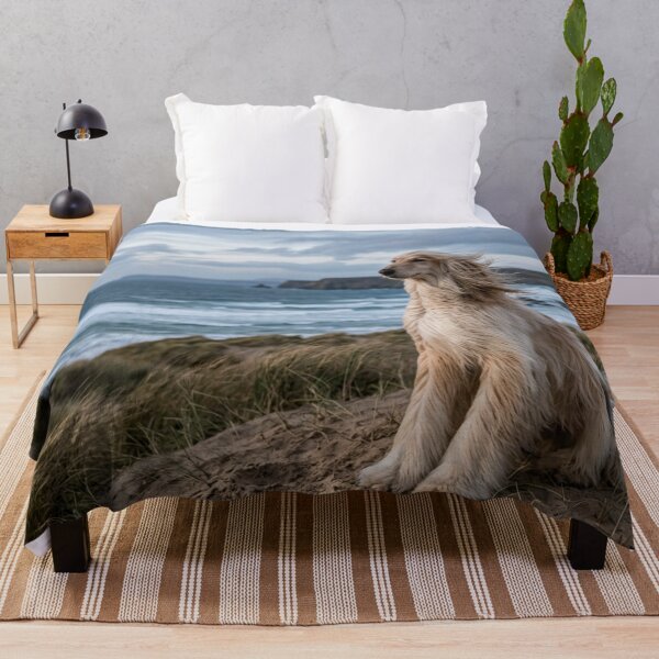 Item preview, Long-haired dog sitting in the wind. designed and sold by Malisa345.