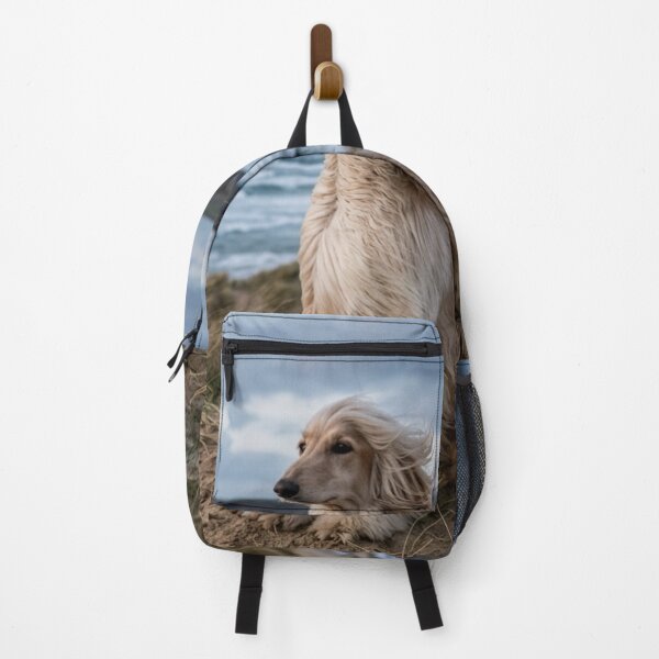 Item preview, Long-haired dog sitting in the wind. designed and sold by Malisa345.
