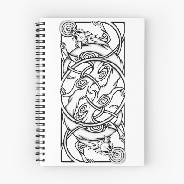 Item preview, Knotwork Wolves designed and sold by Eydis.