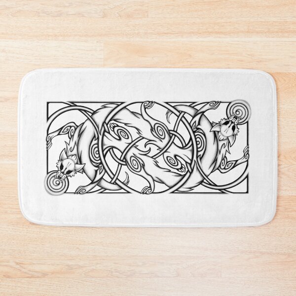Item preview, Knotwork Wolves designed and sold by Eydis.