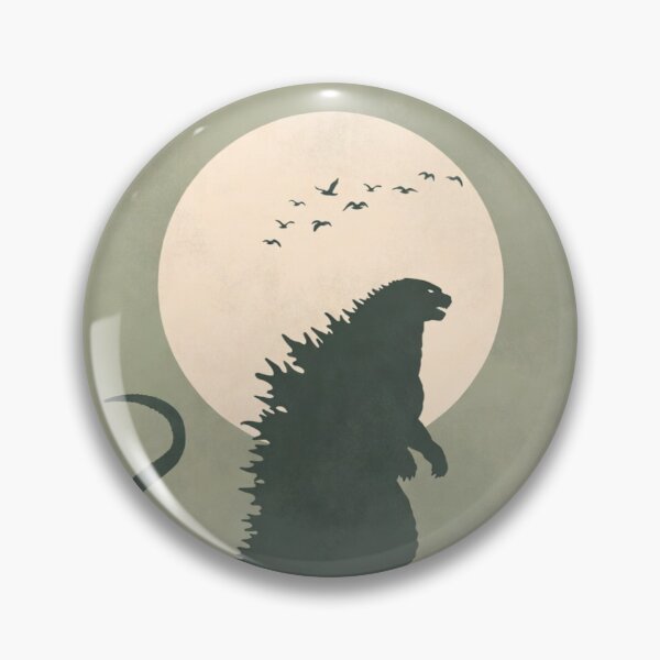 Item preview, Minimalist Godzilla Moon | Bold Kaiju Silhouette designed and sold by Syrupulse.