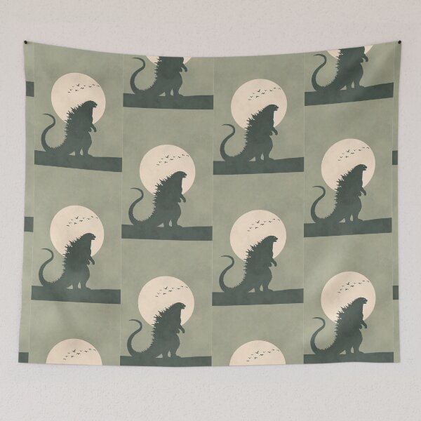 Item preview, Godzilla Moon minimalista | Silueta de kaiju audaz designed and sold by Syrupulse.
