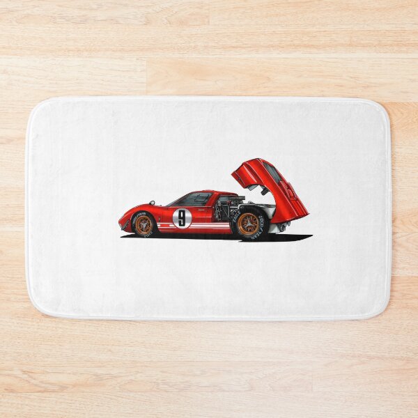 Item preview, Exclusive drawing legendary racing american red retro sport car GT40 Mk I Coupe 4.7L V8 Cobra Engine designed and sold by Cars23.