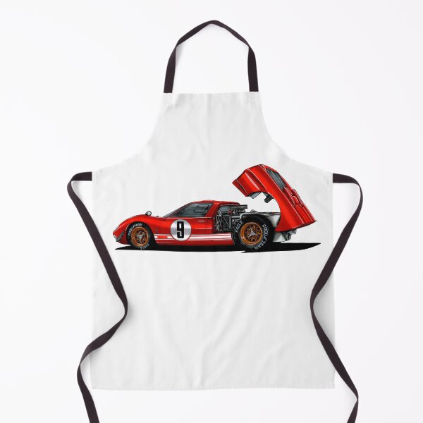 Item preview, Exclusive drawing legendary racing american red retro sport car GT40 Mk I Coupe 4.7L V8 Cobra Engine designed and sold by Cars23.