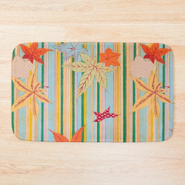Item preview, Momiji III — Japanese Autumn Maple Leaves Pastel Stripe designed and sold by LouDSarG.